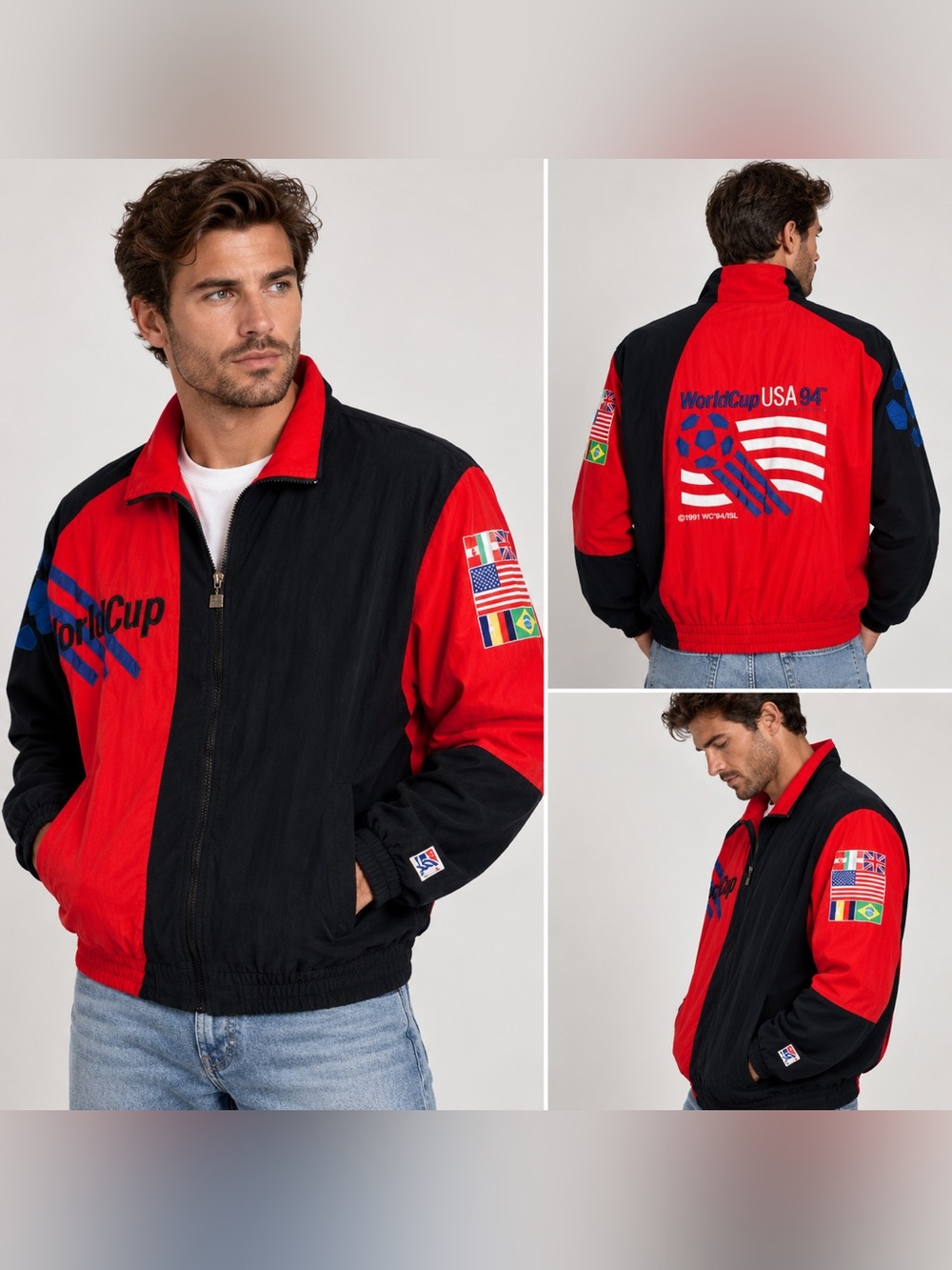 WORLD CUP USA 1994 The Game Medium Jacket Coat Mint! 94’ 90’s Vintage.